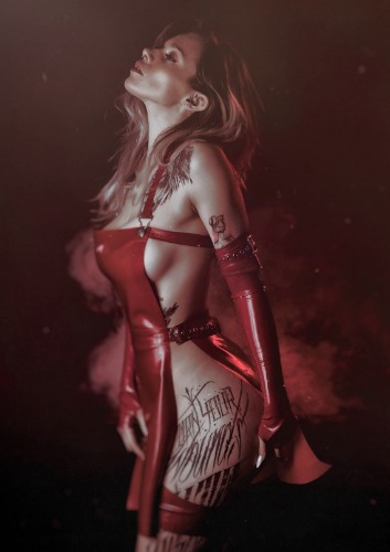 Latex Nikita Apron dress