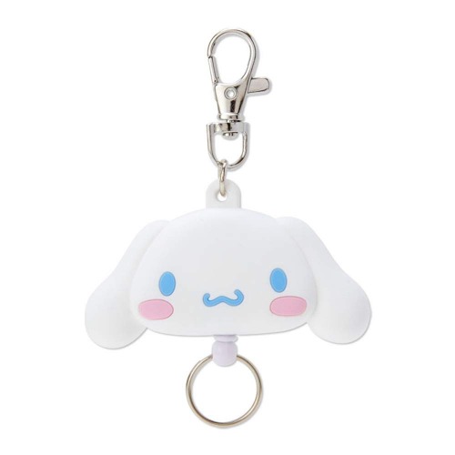 Sanrio 189618 Cinnamoroll Face Reel Keychain, White - cinnamoroll $26.90