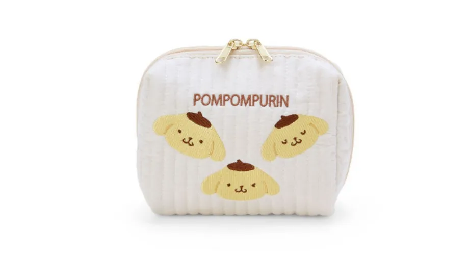 Quilted Square Pouch Pompompurin Sanrio