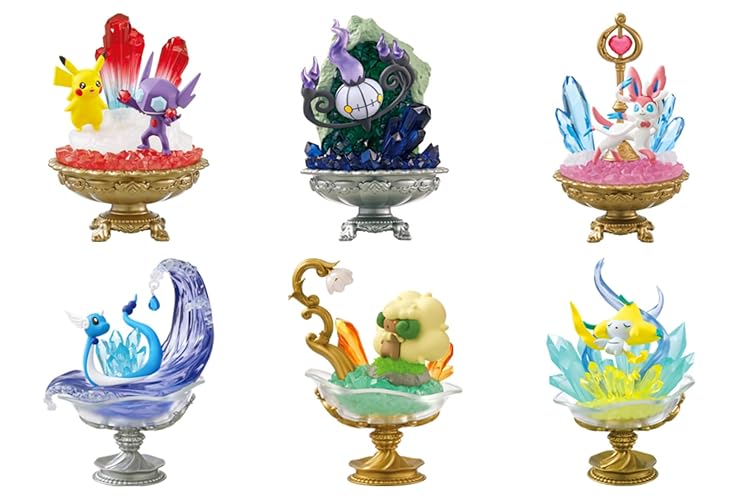 Re-ment - Boite de 6 Figurines Pokemon Gemstone Collection Vol 2-4521121207551