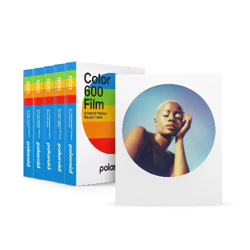 Color 600 Film Round Frame Five Pack | Polaroid US