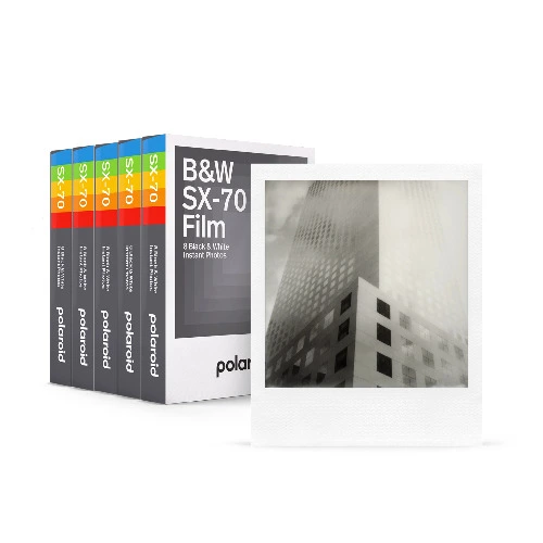 Black & White SX-70 Film Five Pack | Polaroid US