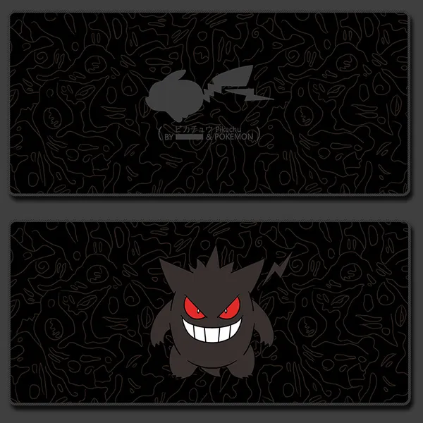 Black Pika Mew Mouse Pads Anime Gaming Mouse Mat Gastly Evolution