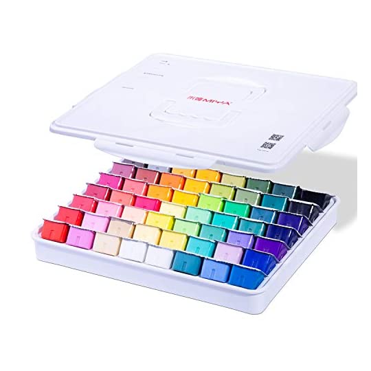 
                            Miya Gouache Paint Set, 56 Colors x 30ml Unique Jelly Cup Design in a Carrying Case Perfect for Artists, Students, Gouache Opaque Watercolor Painting
                        