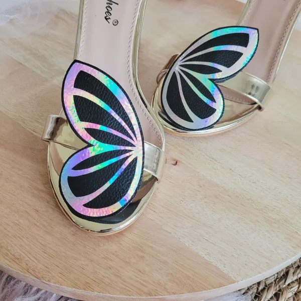 Opal Butterfly Wings, wings for shoes and roller skates, Butterfly Wings, skate wings, shoe wings, holographic wings, bridesmaid gift, bride