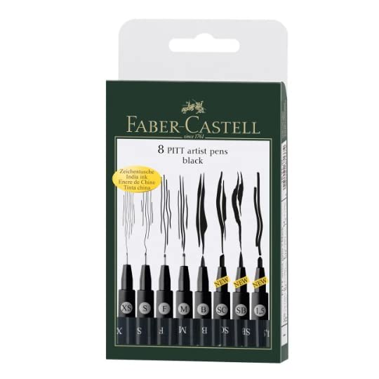 
                            Faber Castell 8 Pitt Black
                        