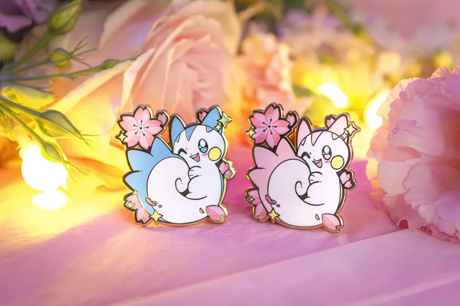 Pachirisu Enamel Pin - Pokémon Legends and Flowers