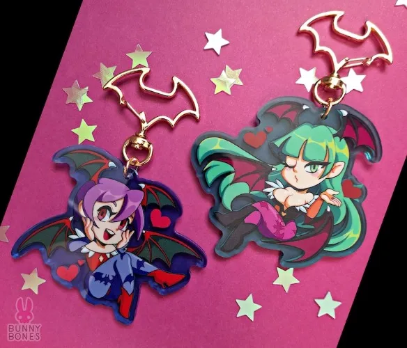 Morrigan and Lilith Keychains