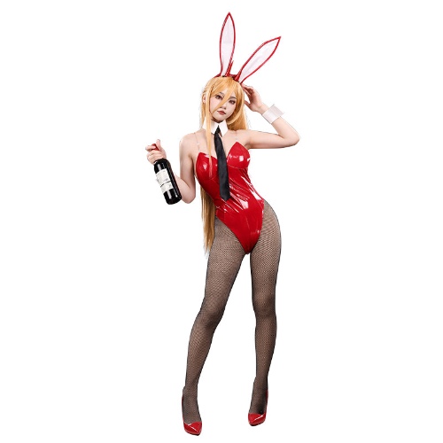 【Ready For Ship】【Size S-3XL】DokiDoki-R Anime Chainsaw Man Cosplay Makima / Power Costume Bunny Girl ChainsawMan | Power / S