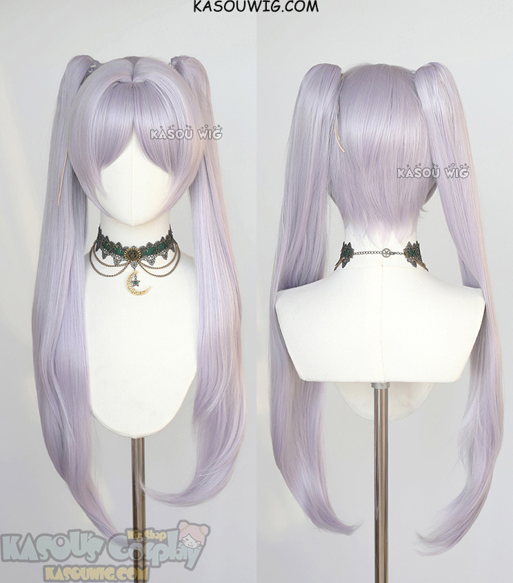 Sousou no Frieren Frieren silver lilac 83cm clip-on ponytails wig