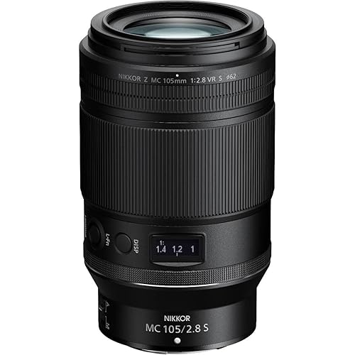 Nikon NIKKOR Z MC 105mm f/2.8 VR S | Professional macro prime lens for Z series mirrorless cameras | Nikon USA Model - Black