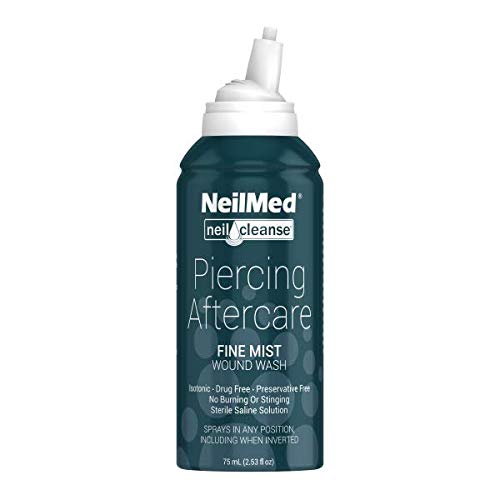 Neilmed Piercing Aftercare Fine Mist Travel Size - 75mL