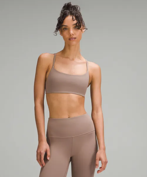 Wunder Train Strappy Racer Bra Ribbed *Light Support, A/B Cup