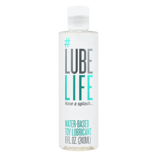 #Lubelife Water Based Toy Lubricant, Natural Hypoallergenic Toy-Safe lube, 8 Fl Oz (Non-Staining and Compatible with Most Toy Materials)