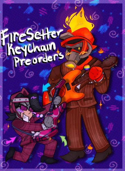 Corporate Clash Holographic Firesetter Keychain (PREORDER)