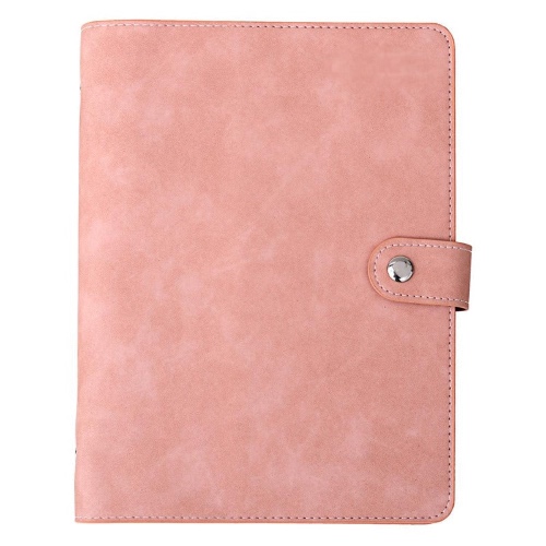 Vegan Leather Organizational Notebook/Journal A5/A6 (3 Paper Options) - A5 Large / Blush Pink / Journal Pages (Daily/Weekly/Monthly)