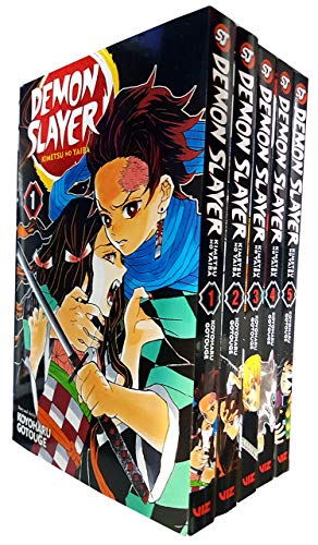 Demon Slayer: Kimetsu no Yaiba Vol-1-5 Books Collection set