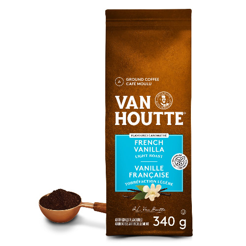 Van Houtte French Vanilla Ground Coffee, 340g, Can Be Used With Keurig Coffee Makers - French Vanilla 340 g (Pack of 1)