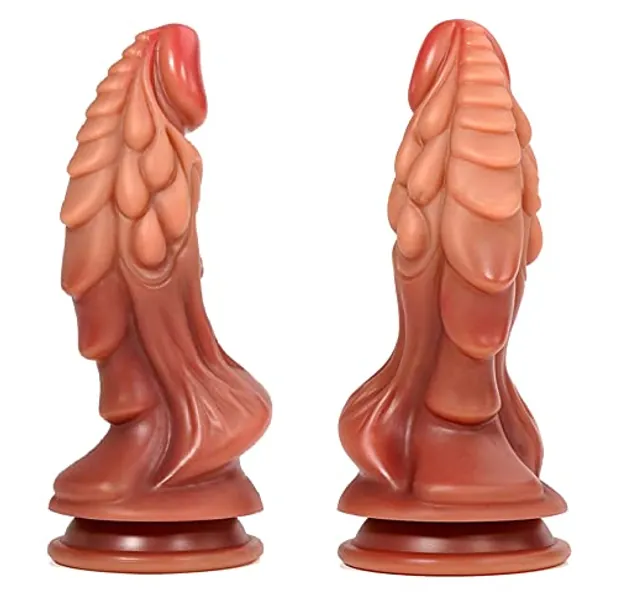 MFMYEE 22cm * 5.2cm Gode réaliste avec ventouse puissante Gode en silicone souple Gode épais surdimensionné,plug anal en silicone BDSM avec ventouse puissante Gode en silicone souple