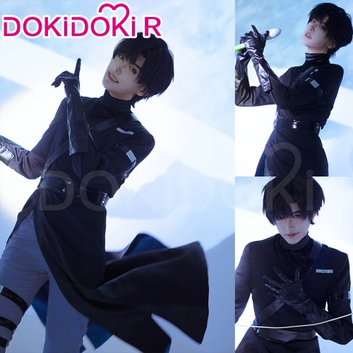 【Size XS-3XL】DokiDoki-R Anime Alienn Stagee Cosplay Ivann  Costume Black | S-Order Processing Time Refer to Description Page