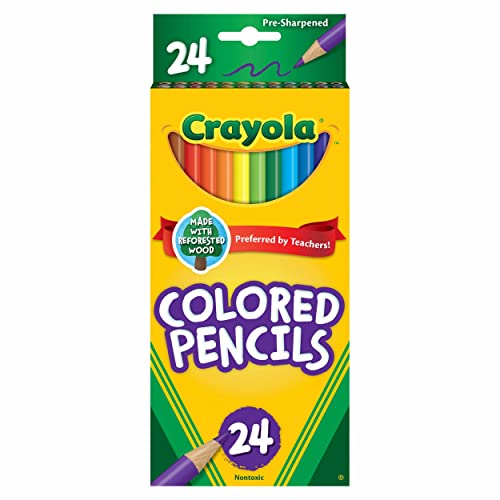 Crayola Coloured Pencils, 24-Count Pencil Crayons - 24 Count