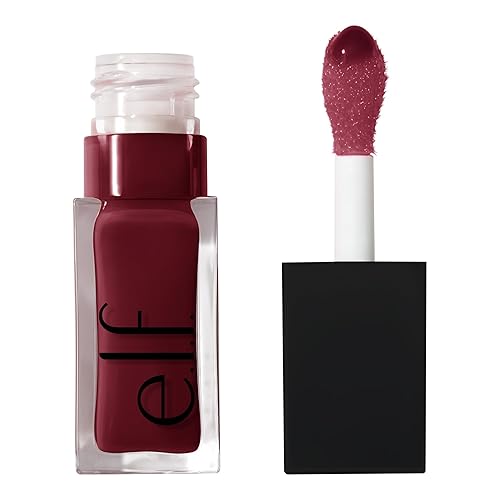 e.l.f. Glow Reviver Lip Oil, Nourishing Tinted Lip Oil For A High-shine Finish, Infused With Jojoba Oil, Vegan & Cruelty-free, Jam Session - Jam Session - 0.25 Fl Oz (Pack of 1)