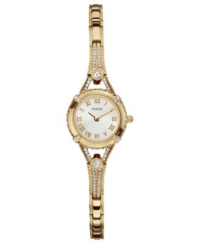 Guess Women's Gold Tone Bracelet Watch 22mm U0135L2