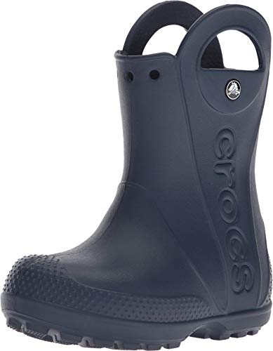 Crocs Unisex-Child Handle It Rain Boots - Navy - 11 Little Kid