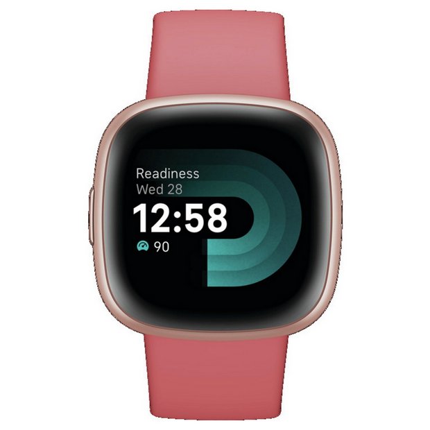 Buy Fitbit Versa 4 Smart Watch - Pink Sand / Copper Rose | Fitness and activity trackers | Argos