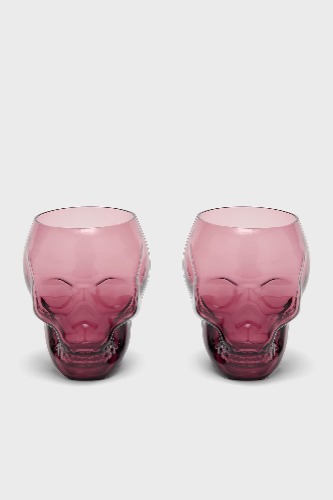 Cranium Drinking Glasses [PLUM] - One Size / Plum / 100% Glass