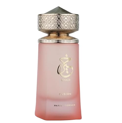 Paris Corner | Khair Fusion Lychee Perfume 3.4 Fl Oz | A Lychee Perfume Blending Fruity Notes of Lychee, Blackcurrant, and Red Apple with Floral Elegance for an Enchanting Aroma - KHAIR FUSION