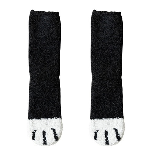 Fuzzy Neko Paw Socks - D