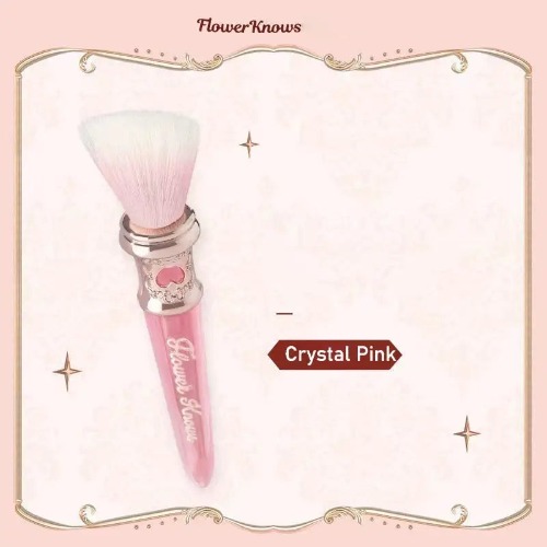 Mystical Unicorn Wool Stipple Brushes for Luxurious Makeup Application - Crystal Pink