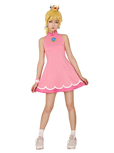 miccostumes Women's Princess Tennis Dress Cosplay Costume with Crown - Small