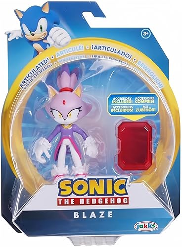 Sonic the Hedgehog 4 inch Figure Blaze with SOL Emerald