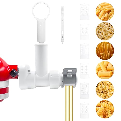 6-IN-1 Pasta Maker for KitchenAid Mixer Attachments, for Kitchenaid Pasta Attachment for kitchen aid Stand Mixer