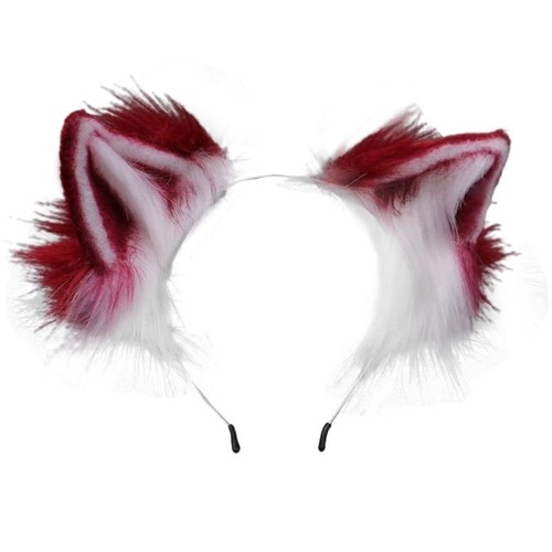 Luxurious Neko Ear Headband (10 Colors!) - Marroon