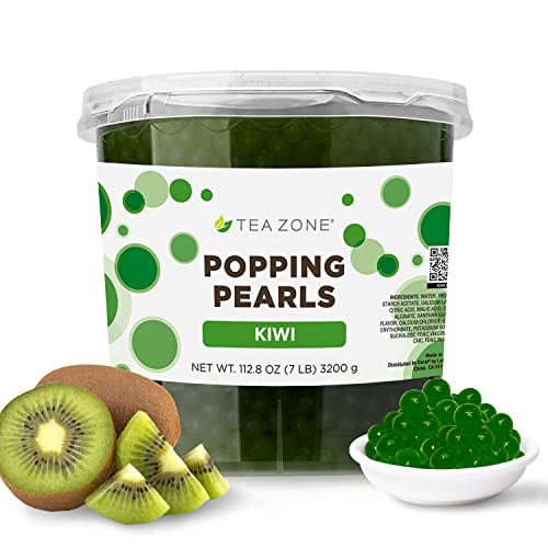 Tea Zone 7 lb Kiwi Popping Pearls - Kiwi