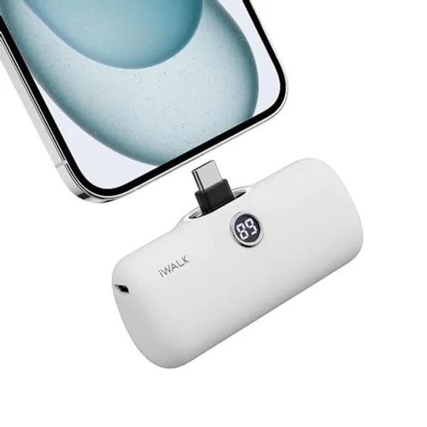 iWALK iPhone 15 Portable Charger: USB-C Mini 20W 4800mAh Wireless Power Bank Fast Charging Travel Battery Pack Compatible with iPhone 15 Plus/15 Pro/15 Pro Max/iPad/AirPods Andriod Samsung