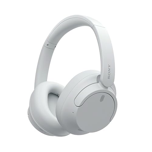 Sony WH-CH720N Noise Cancelling Wireless Headphones Bluetooth Over The Ear Headset with Microphone and Alexa Voice Control, White - White