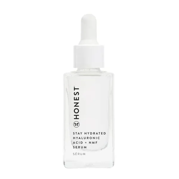 Honest Beauty Stay Hydrated Hyaluronic Acid + NMF Serum | Moisturizes + Reduces Fine Lines | 3 Types of Hyaluronic Acid, NMF, Kiwi Seed Oil | EWG Verified, Vegan + Cruelty Free | 1 fl oz