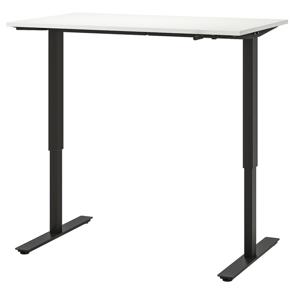 TROTTEN Desk sit/stand - white/anthracite 47 1/4x27 1/2 "
