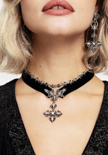 Edwina Cross Choker Necklace | Default Title