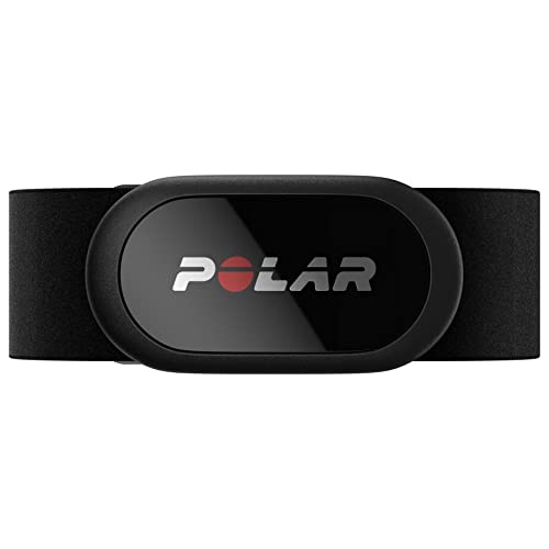 Polar H10+ Capteur de Fréquence Cardiaque Haute précision - Bluetooth, ANT+, ECG/EKG - émetteur cardiaque waterproof avec ceinture pectoral - H10 - M-XXL - Noir-Noir