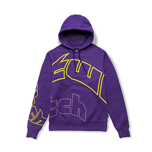 Twitch Fleece Hoodie Sweatshirt - Purple Twitch Warp - Medium