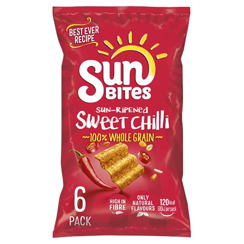 Sunbites Sun Ripened Sweet Chilli Multipack Snacks, 6 x 25g