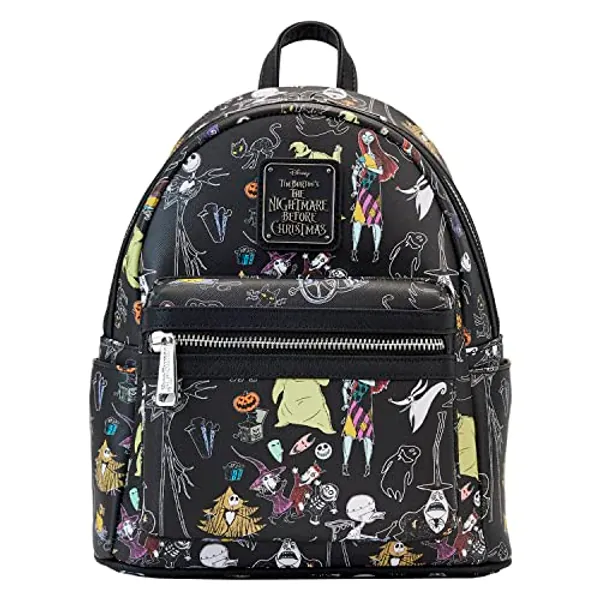 Loungefly x Nightmare Before Christmas Women's Allover-Print Character Mini Backpack