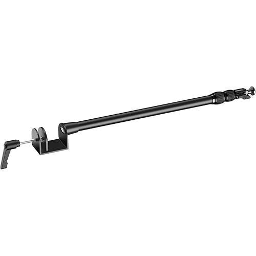 Elgato Master Mount L - Premium Desk Clamp with Pole extendable up to 125cm/49in and 1/4 inch Thread to Mount Lights,Cameras, and Microphones,perfect for Streaming, Videoconferencing and Studios,Black - Master Mount