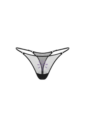 Shrooms Thong - EU S / US 4 / Black