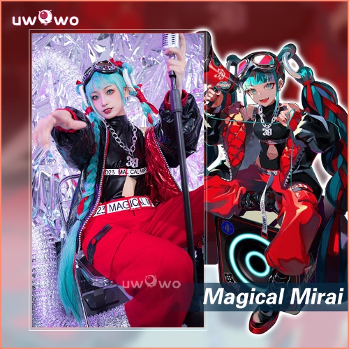 【Pre-sale】Uwowo x Collab Design Vocaloid Hatsune Miku Cosplay MAGICAL MIRAI 2023 Costume Halloween - S
